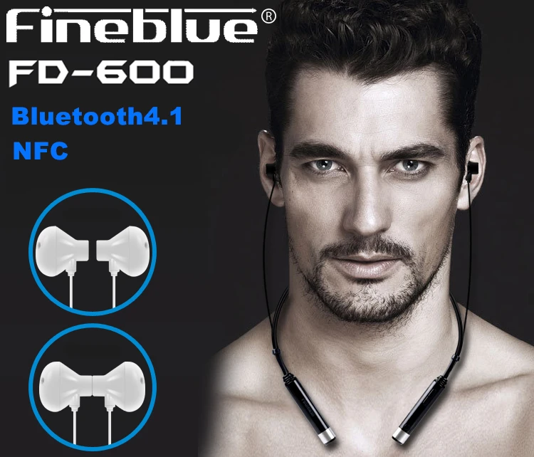 

Original Fineblue FD600 Bluetooth Stereo Headset headphone Anti-lost NFC Sport earphone In-ear for iphone samsung xiaomi huawei