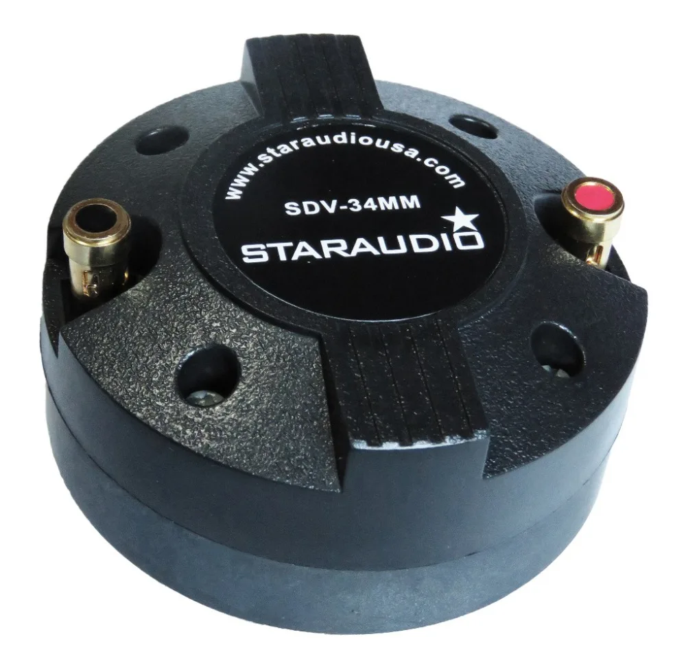 STARAUDIO Dual 2000 Вт 1,3" 34 мм Титановый Компрессионный винтовой рожок диско аудио питание DJ PA динамик драйвер твитеры SDV-34MM