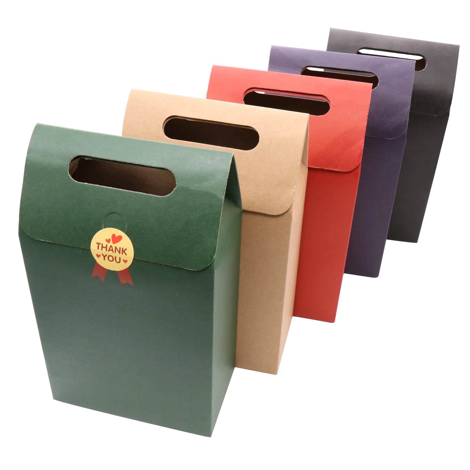 

12pcs Kraft paper bag wedding birthday party gift package hard paper bag festival candy bag diy storage package bag party decor