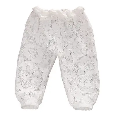 Летние кружевные прозрачные свободные милые белые черные кружевные штаны для маленьких девочек длинные штаны для отдыха для детей 0-24 месяцев