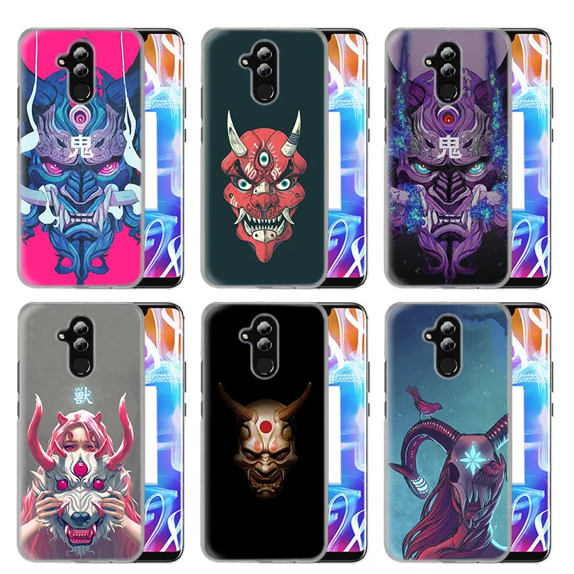 

Case Cover For Huawei Honor P20 lite Mate 20 10 P30 P10 P9 P8 8X 9 Lite Pro P Smart + Plus 2017 2019 Nova 3i Oni Mask Art Coque