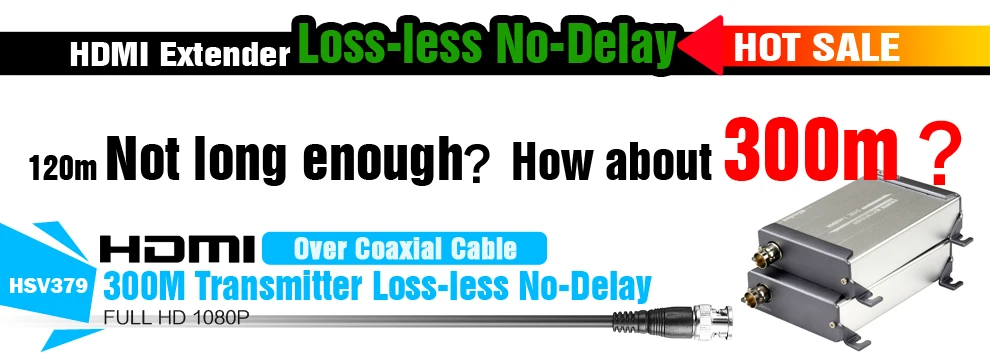 200m HDMI Extender over Coaxial Cable with Video Lossless and No Latency to BNC HDMI Transmitter and Receiver over Coax Cable (10)