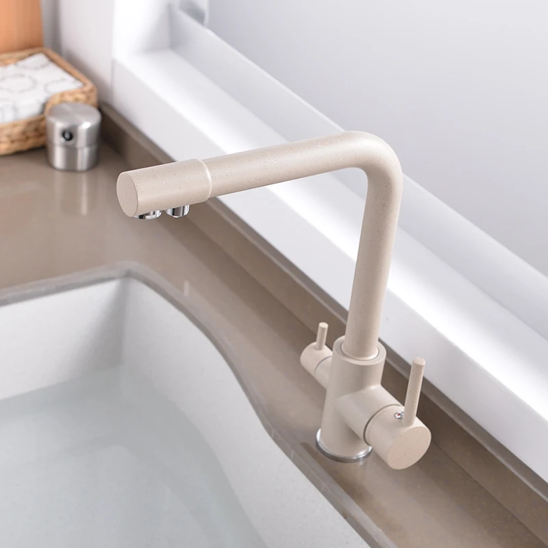  ROVATE Purifier Kitchen Faucet with Filtered Water Dual Handle Drinking Water TapCold and Hot Mixer - 32930411901