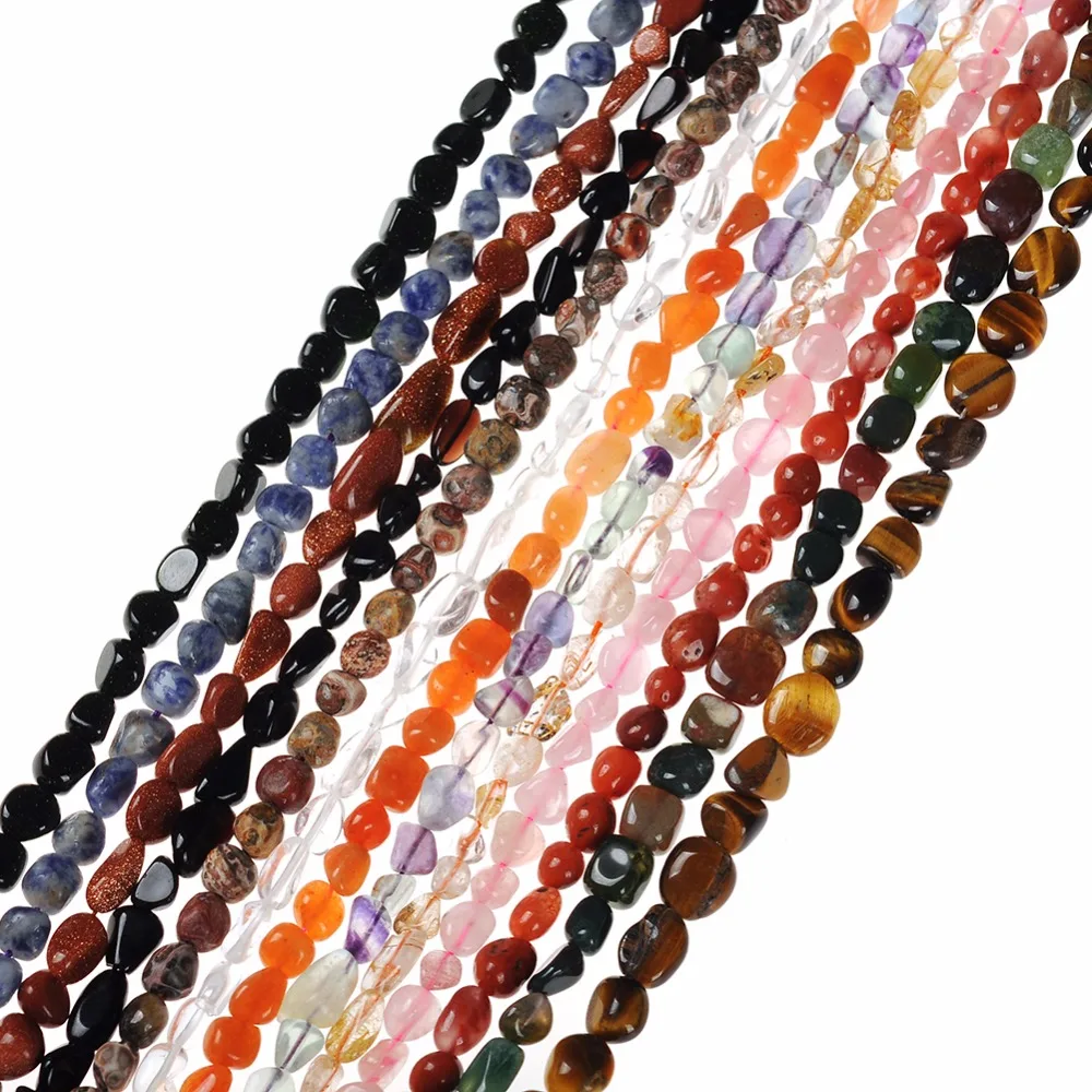 

5*6*8MM Irregular Shape Freeform Chip Gravel Natural Stone Strand Beads gold sandstone citrines For DIY Jewelry Making Bracelet