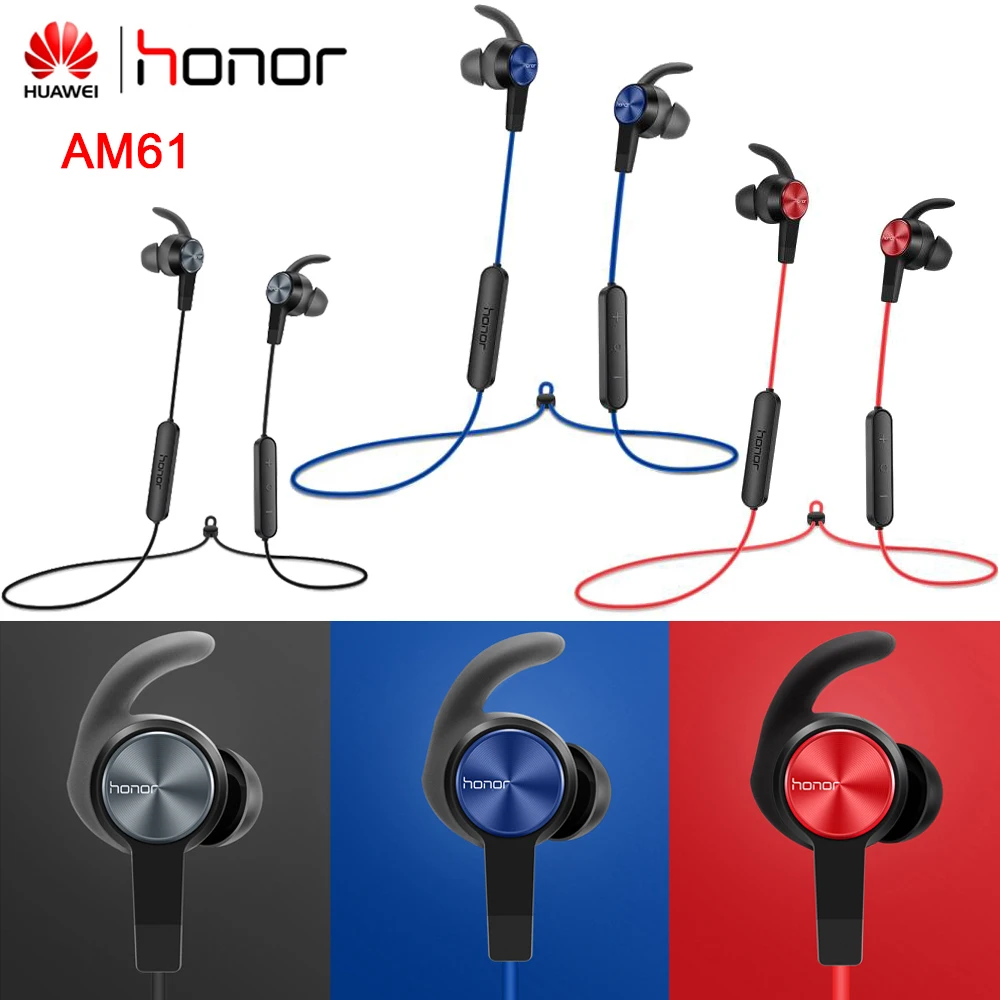 Оригинальные беспроводные наушники Honor AM61 степень защиты IP55 Bluetooth 4.1 HFP / HSP/A2DP/AVRCP