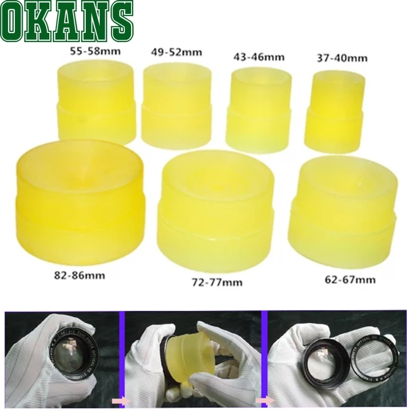 

7PCS DSLR Camera Lens Rubber Repair Tool Ring Filter Removal Spanner Wrench 37-86mm Lens Set for Canon Nikon Sony Camera
