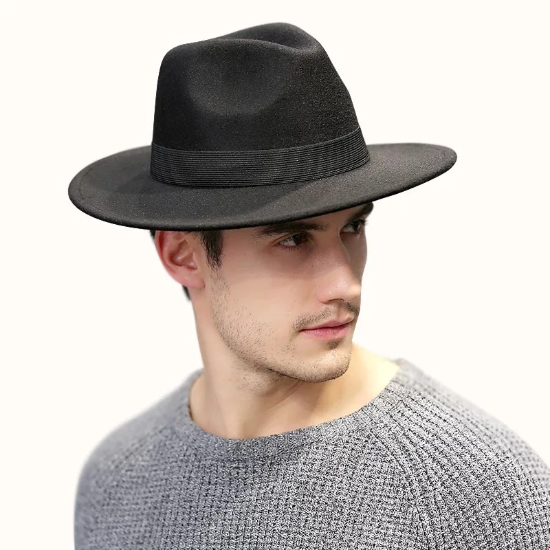 Women Autumn Winter British Leisure Cap Female Male Party Banquet Caps New Men Jazz Fedoras Hat Knight Woolen Fedora Hats H6790