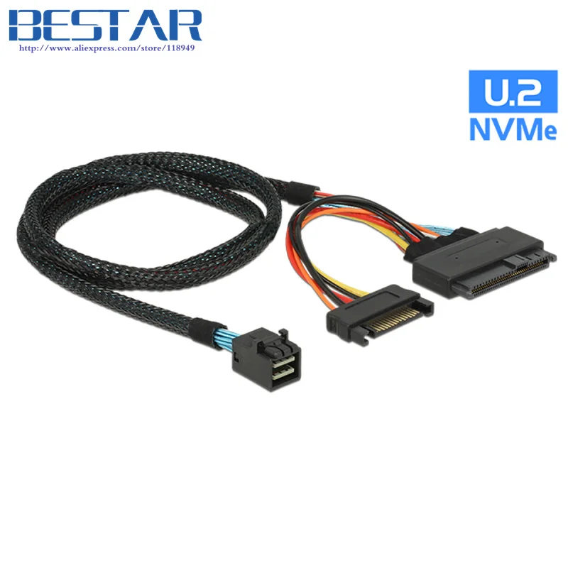 U.2 U2 SFF 8639 NVME PCIe SSD Cable for Mainboard Intel SSD 750 p3600