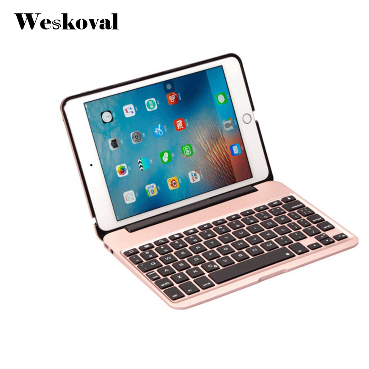 

Wireless Keyboard For iPad Mini 4 Bluetooth Case For iPad Mini 4 7.9 inch Tablet Aluminum Alloy Stand Cover Flip Capa +Stylus
