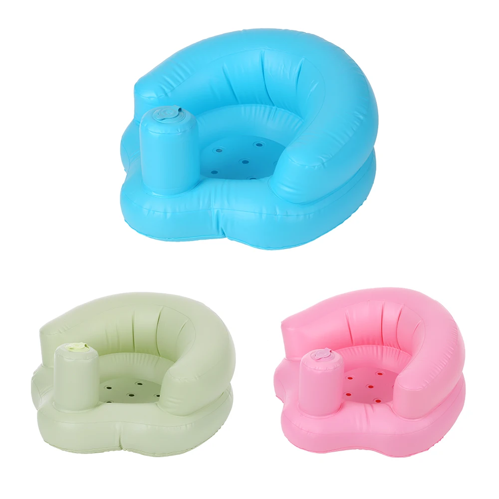 Baby Aufblasbarer Stuhl PVC Baby-Badesitz Tragbarer Sofa Stuhl für Kleinkind
