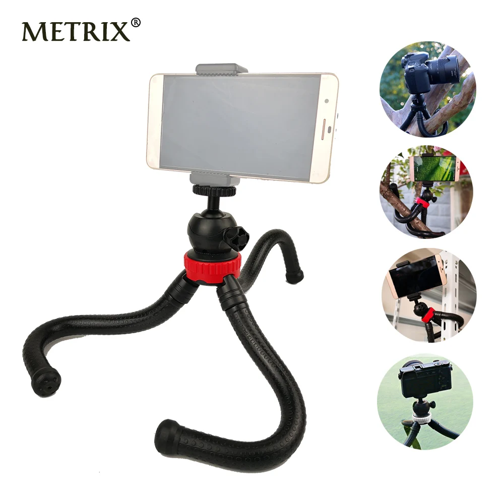 2018 Mini Flexible Octopus Tripod Gorillapod Phone Holder Adapter for iPhone X Mobile Phone font b