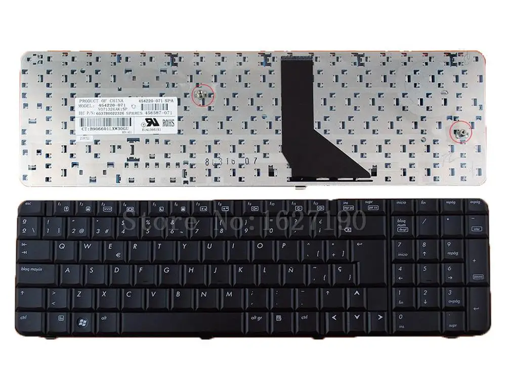 SP/испанская клавиатура для hp 6820 S черный новый ноутбук клавиатуры с бесплатной
