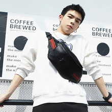 Tidog Корейская версия простой кожаный хипстерский нагрудный мешок