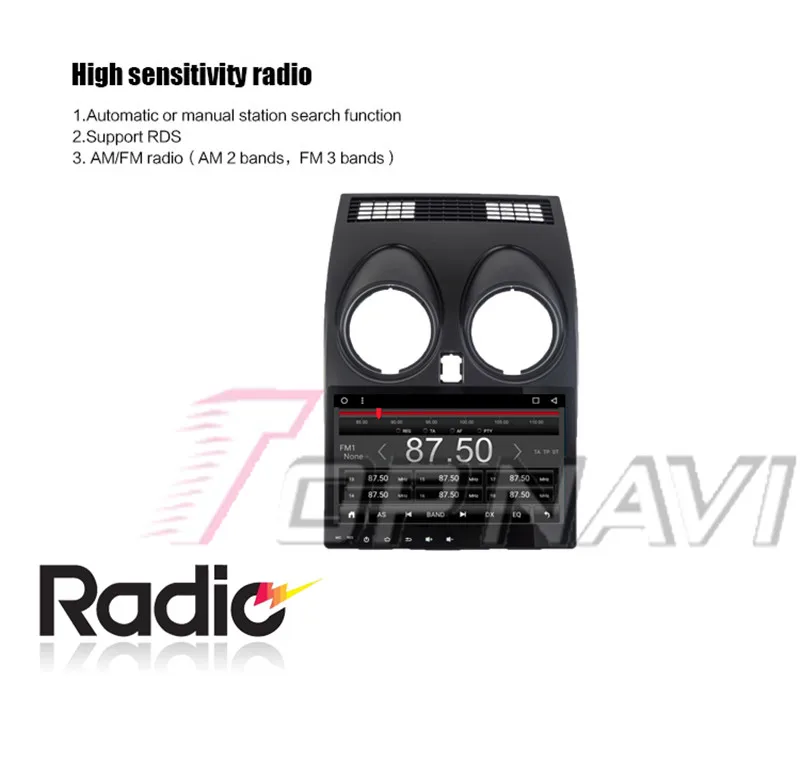 2 din car radio For Nissan Qashqai 2007