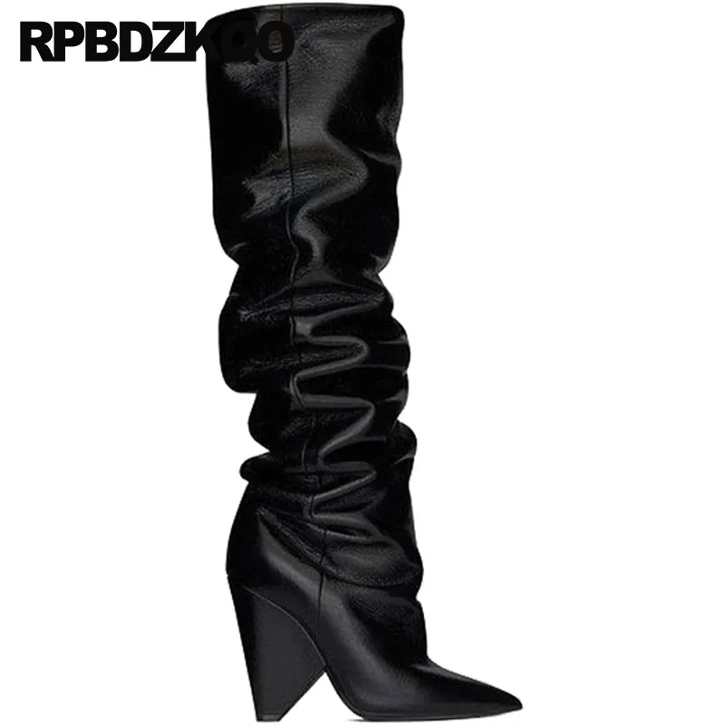 Stiefel Strass Chunky 10 Silber Große Plus Die Oberschenkel Spitz Frauen Knie Hoch Damen Kalb Breiten Dance Schuhe Über Für Ferse Größe P1wqTdRz