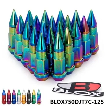 TANSKY - 20PC Blox M12x1.25 50mm Aluminum Extended Tuner Wheels Rims Lug Nuts With Spike BLOX750DJT7C-125