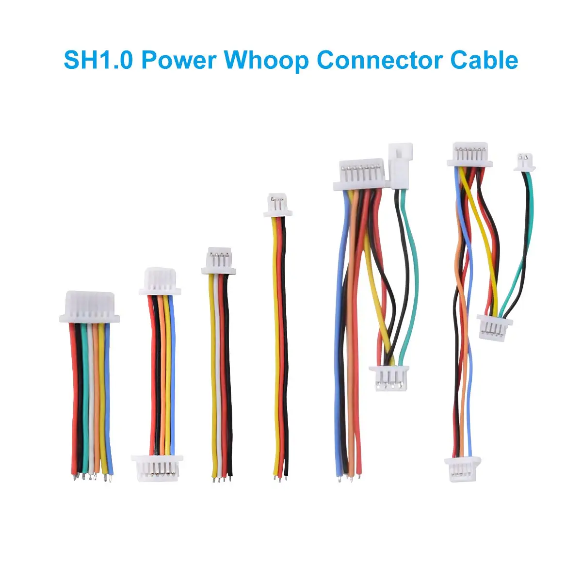 

BETAFPV 6pcs SH1.0 Power Whoop Connector Cable Set for 4S F405 FC 12A ESC Whoop Drone Beta85X Brushless Cine Whoop