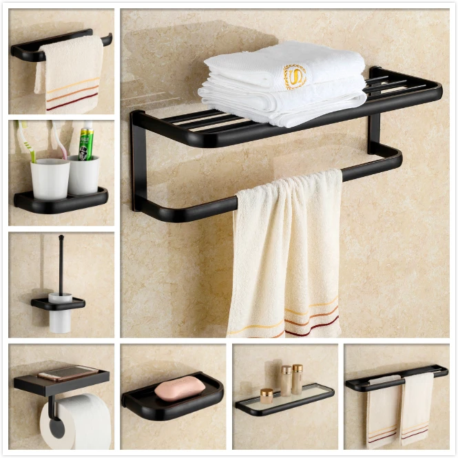 Complete Bathroom Accessories Sets My Web Value European Pure Br Black Bathroom Hardware Sets Retro Accessories Combination Towel Rack For Complete