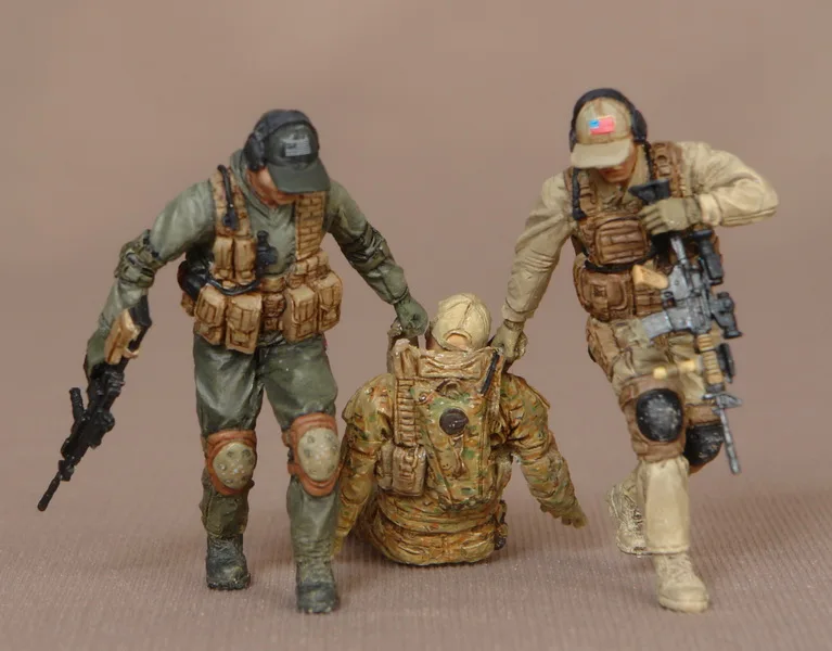 

Pre order goods-NM PMC-1 1/35 Modern American Private Military Contractor Armed Assault Team