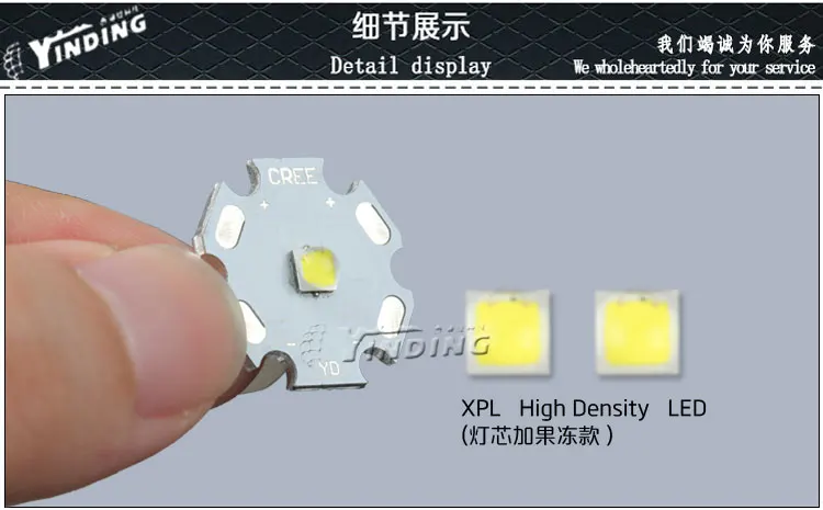5 шт. Cree XLamp XP L XPL V5 U6 V6 купольный объектив теплый белый 3000K 10 Вт светодиодный