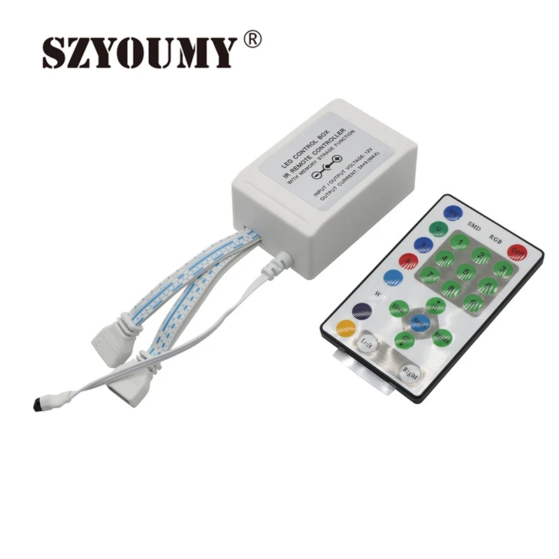 

SZYOUMY 25keys IR Remote Controller DC12V 3A*9 for Horse Race Led Strip Light RGB Led Controller