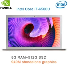 P10-05 8G RAM 512G SSD Intel i7-6500u 15.6 Gaming laptop 2.5GHZ-3.1GHZ NvIDIA GeForce 940M 2G with Backlit keyboard"