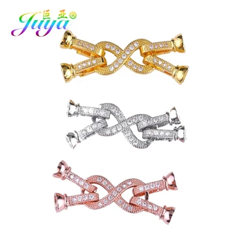 

Juya Handmade Pearls Jewelry Components Decoration Connector Fastener Clasps Accessories For Women Luxury Pearls Jewelry Making