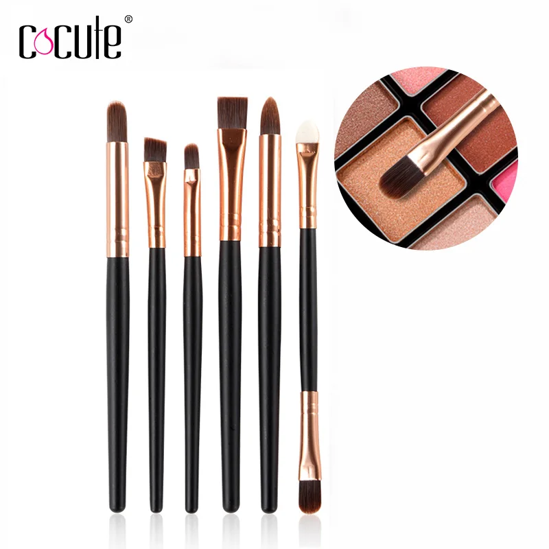 

6pcs/set Professional Eye Brushes Eyeliner Brushes Set Cosmetic Make Up Brush Tools Kit Easy to Carry