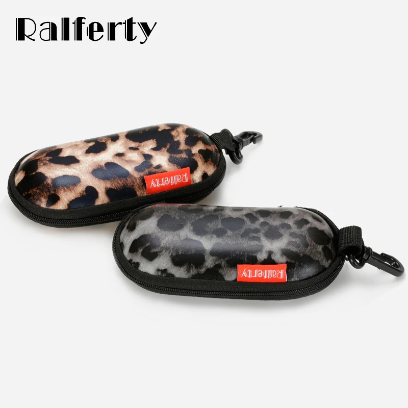

Ralferty Children's Glasses Case PU Spectacle Eyeglass Protector Box Leopard Zipper Case For Kids Sunglasses lunette