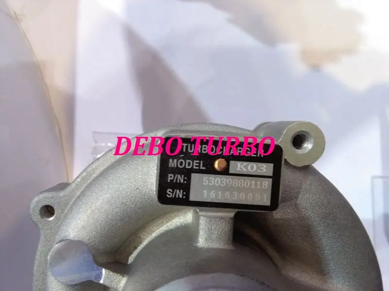 Новый турбокомпрессор K03 53039880118 Turbo для Mini Cooper S R55 R56 R57 EP6DTS N14 1.6L 175HP 2006 |engine components and