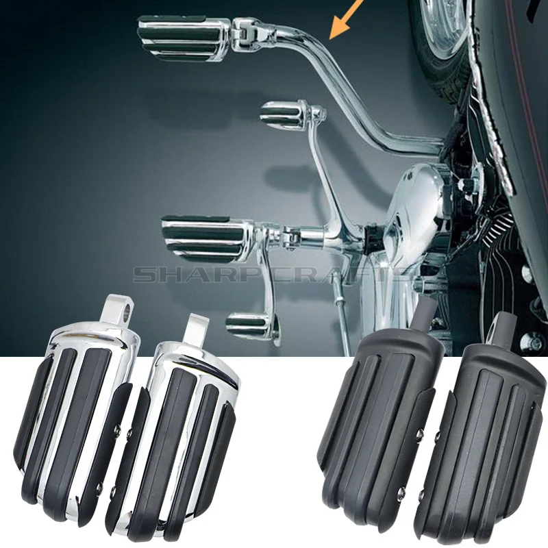 Motorcycle Accessories Motorcycle Footrests Motorcycle Foot Pedals Male Mount Motorcycle Rubber Footrest For Harley-Softail