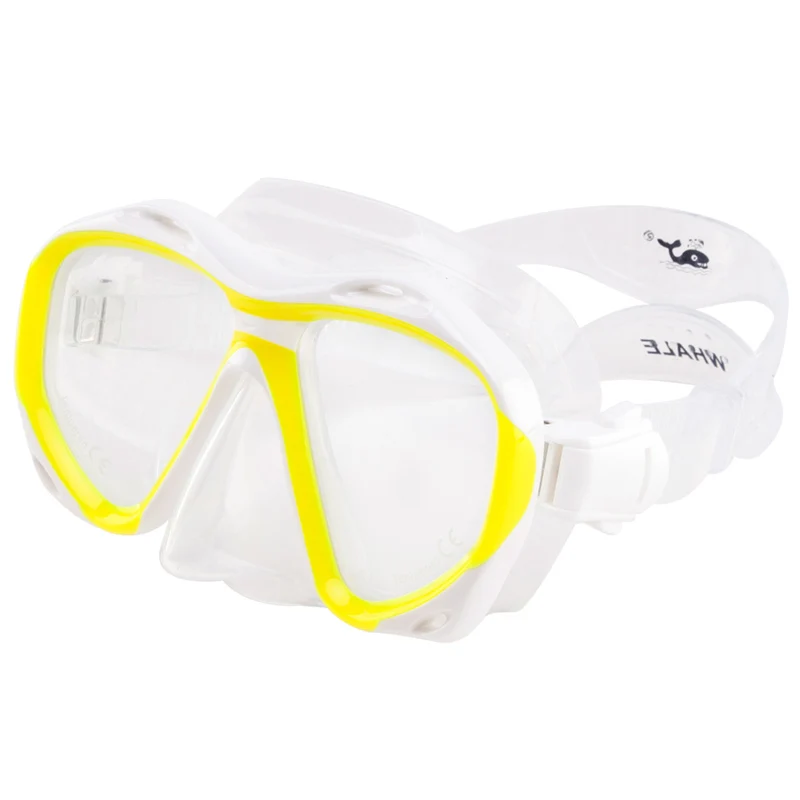 Кит Большой Рамка маски силиконовые очки для дайвинга Анти-туман водонепроницаемые очки с Подводное очки для снаряжения комплект