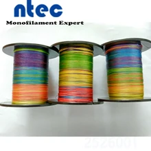 Дешево супер сильная 300 м плетеная леска ПЭ волокно леска многоцветная 4 нити PE леска