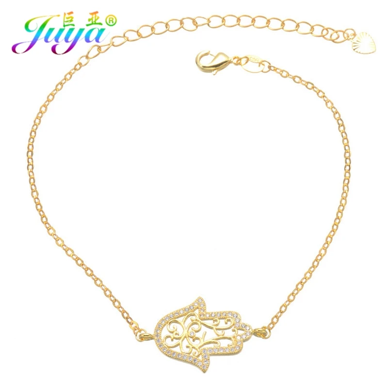 Женский браслет Juya с микро цирконием золотой/розовое золото|copper bracelet|bracelet womenjewelry