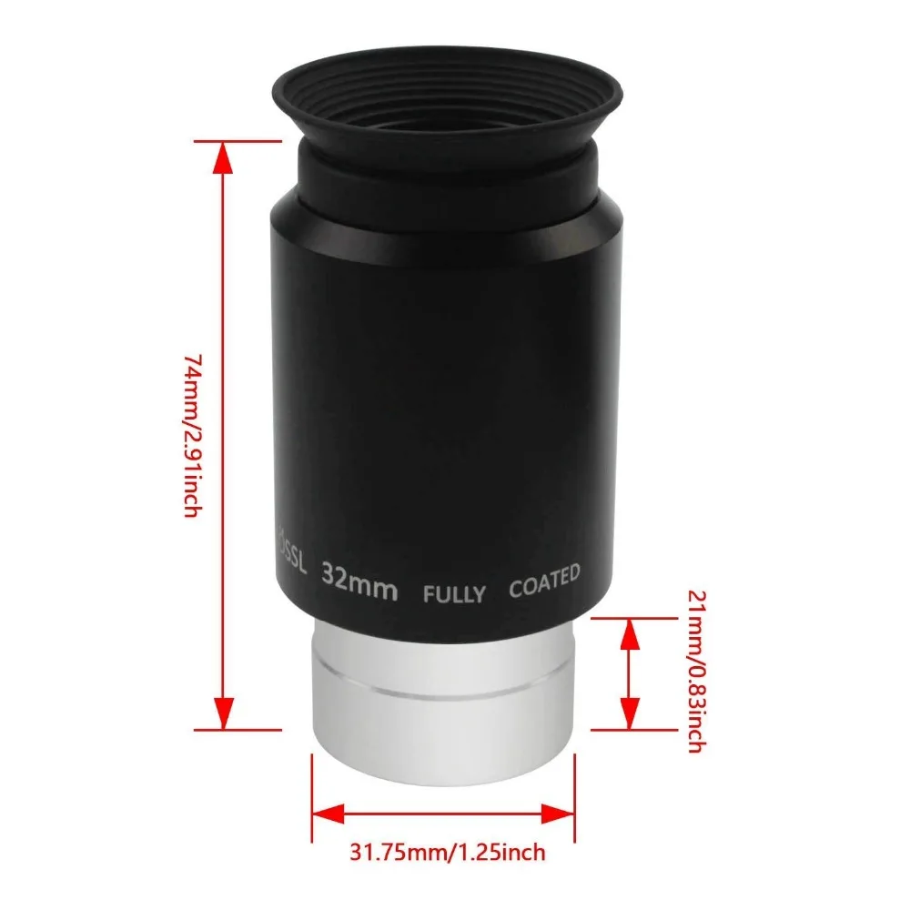 CELESTRON 1 25 &quot32 мм Plossl астрономический телескоп окуляр PL 32 31 7 телефото 4 элементный