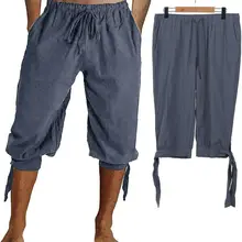 Популярные мужские шорты Карго классные однотонные карманы летний купальный костюм льняные повседневные мужские укороченные шорты Удобная брендовая одежда камуфляж