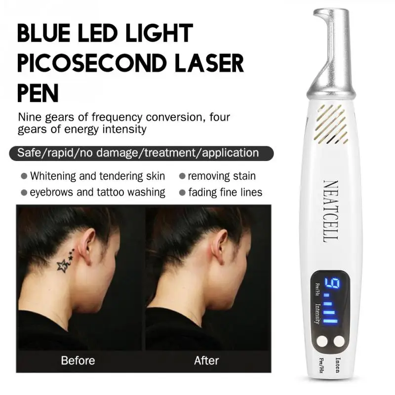 Антивозрастная профессиональная лазерная ручка Blu-Ray Picosecond для кожи лица, шрам, удаление татуировки, ручка для меланина, разбавляющие веснушки, инструменты