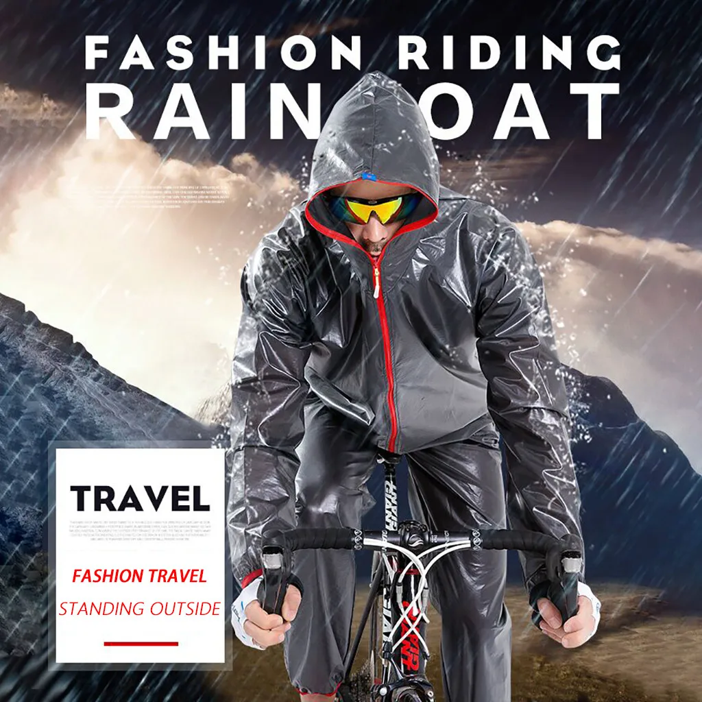 Открытый рюкзак дождевик Цельный Дождевик Пончо накидка куртка для походы, кемпинг, катание на веосипеде Водонепроницаемая велосипедная куртка