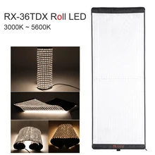 FalconEyes Flexible Rollable Cloth LED Fill-in Light Lamp Studio Video Photo Lighting Panel 240W Bi-Color 3000K-5600K RX-36TDX