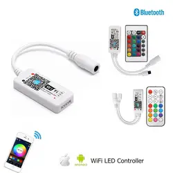 Мини Bluetooth/Wi-Fi светодио дный RGB/контроллер rgbw iOS приложение для Android 24Key ИК 21Key РФ Пульт дистанционного управления для Светодиодные ленты свет