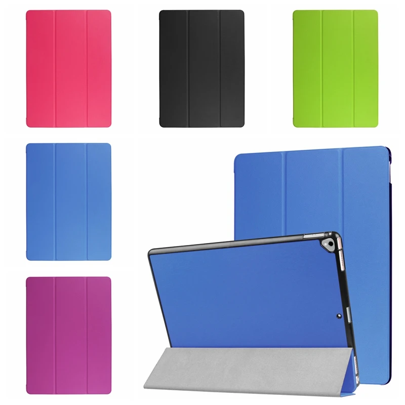 

Luxury Smart Cover Case for Apple iPad Pro 12.9" 2017 Leather Tablet Bag Trifold Folding Holder Wake Up Case for iPad Pro 12.9
