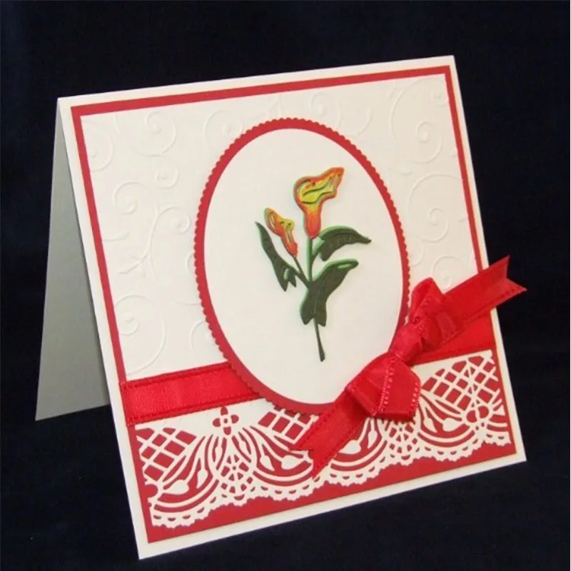 

Tulip Cutting Die Scrapbooking DIY Embossing Paper Card Album Photo Making Decoration Stencil Handmade Template