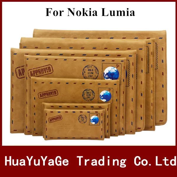

Phone Case vintage PU Leather Ultra thin luxury Retro Pouch Mail envelope Cover case For Nokia Lumia 530 535 530 630 635 730 830
