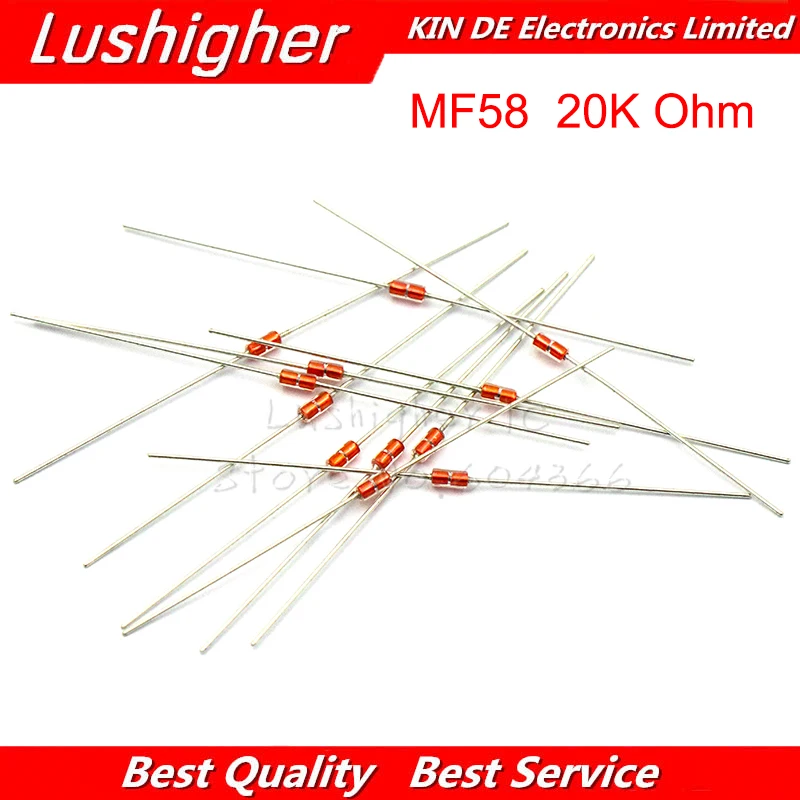 

20Pcs 20K MF58 Thermal Resistor NTC MF58 3950 B 20K Ohm 5%