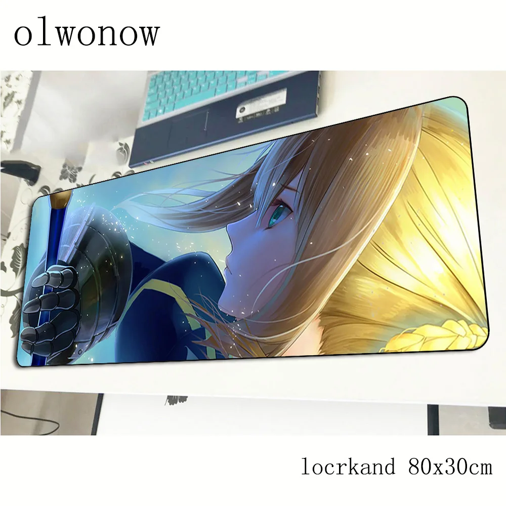  Fate mousepad 80x30cm New arrival gaming mouse pad big gamer mat anime game computer desk padmouse 