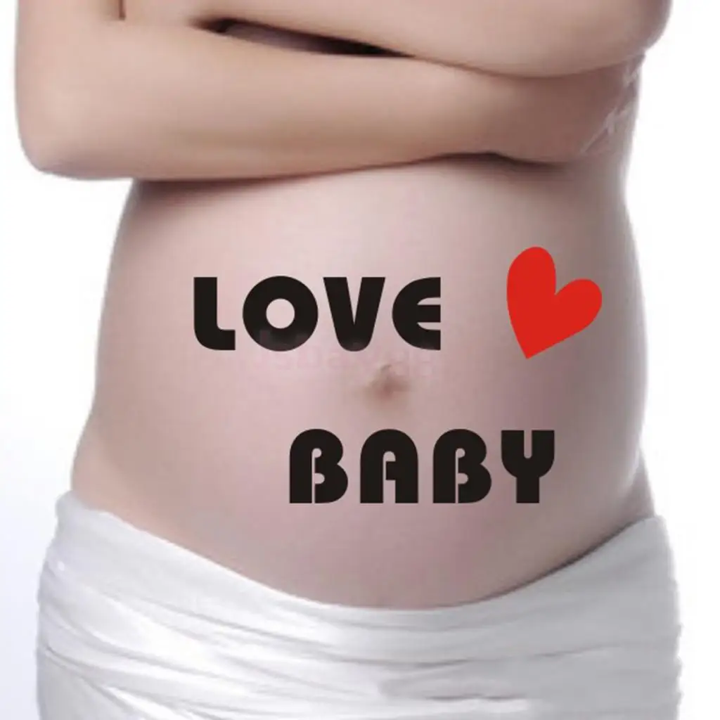 10 шт беременных креативная Мода шикарная женщина наклейка на живот