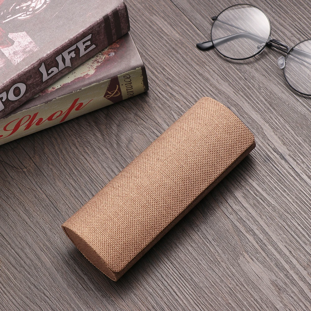 Glasses Case Retro Oval Glasses Box Sunglasses Linen Folding Eyewear Case Optical Handmade Storage case for glasses glasses case glasses storage bag sunglasses bag zipper eyewear box