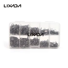 Lixada 200 шт., шарнирное соединение 5 размеров, безопасная защелка, разъем для рыбалки с блокировкой рыболовных снастей 5#/7#/9#/11#/13
