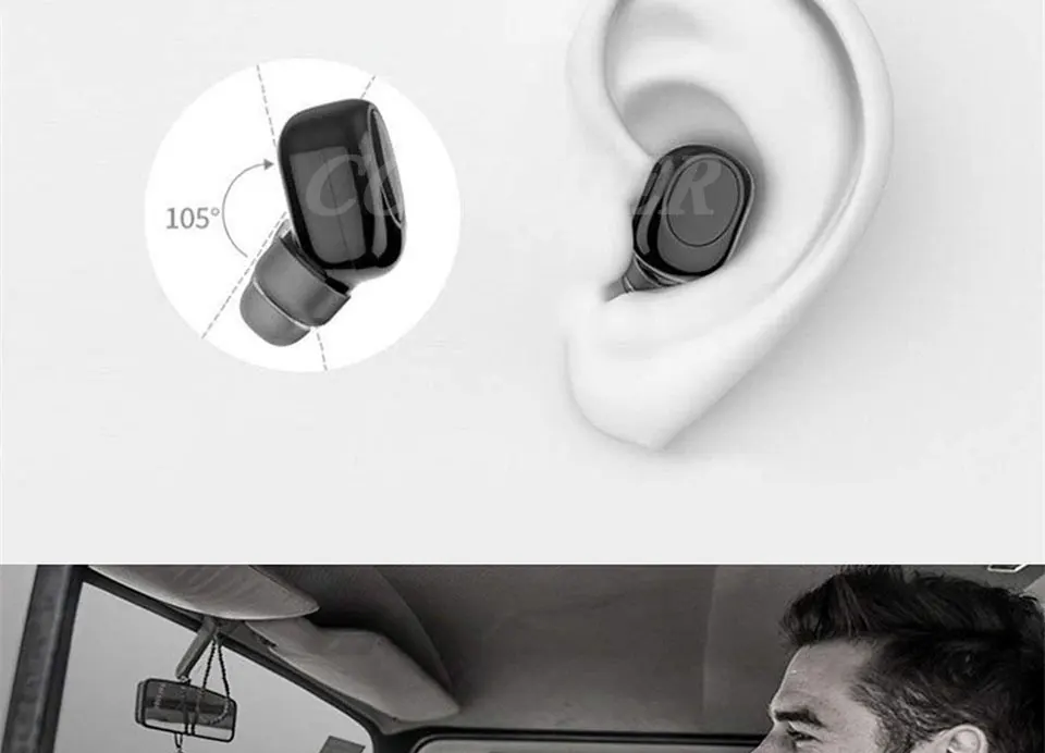 COOLJIER Мини Bluetooth наушники Беспроводная гарнитура Hands-free Earbud наушники бизнес наушник для iPhone X 8 7 plus samsung