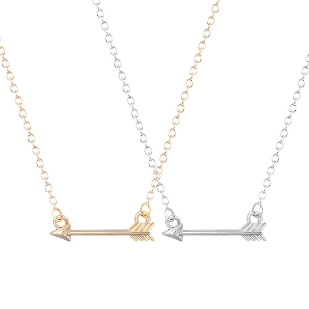 

Fashion Loving Arrow Necklace Men Women Unique Choker Pendant Silver Necklace Minimalist Jewelry Gift For Girls Ladies